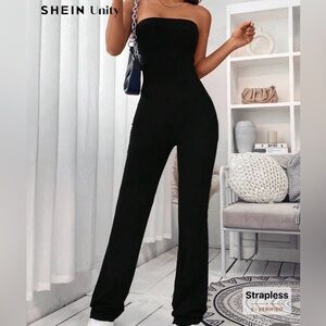 Strapless Black Jumpsuit